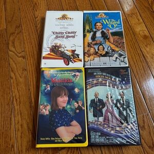 Classic Movie VHS Set of 4‎ Vintage Excellent Pre Owned Condition Collectable
